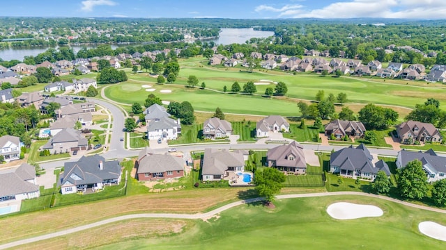1041 Albatross Way, Gallatin, TN 37066 - aerial view of property and surrounding area with nearby suburban area, a large body of water, and a local golf course