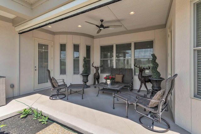 1041 Albatross Way, Gallatin, TN 37066 - view of patio with ceiling fan
