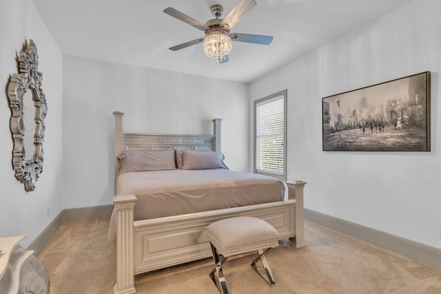 1041 Albatross Way, Gallatin, TN 37066 - bedroom featuring light colored carpet, ceiling fan, and baseboards