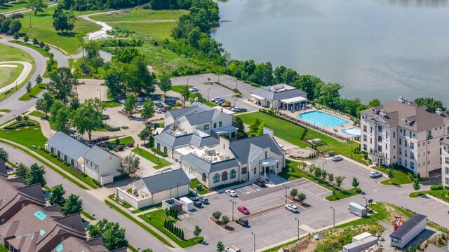 1041 Albatross Way, Gallatin, TN 37066 - aerial view of a pool area and a large body of water