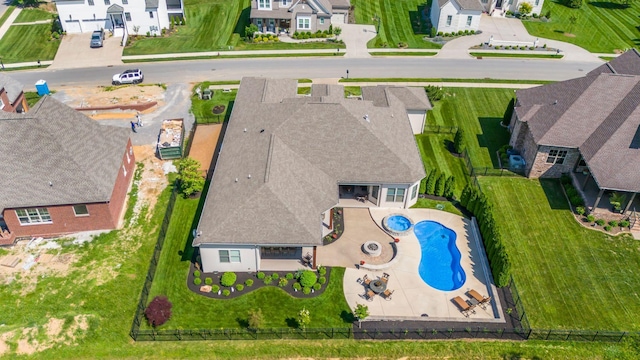 1041 Albatross Way, Gallatin, TN 37066 - aerial perspective of suburban area with a pool