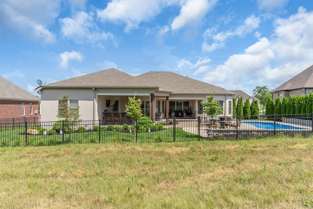 1041 Albatross Way, Gallatin, TN 37066 - back of house with a patio, fence, and stucco siding