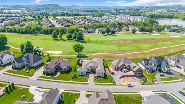 1041 Albatross Way, Gallatin, TN 37066 - aerial perspective of suburban area with a golf course and a nearby body of water