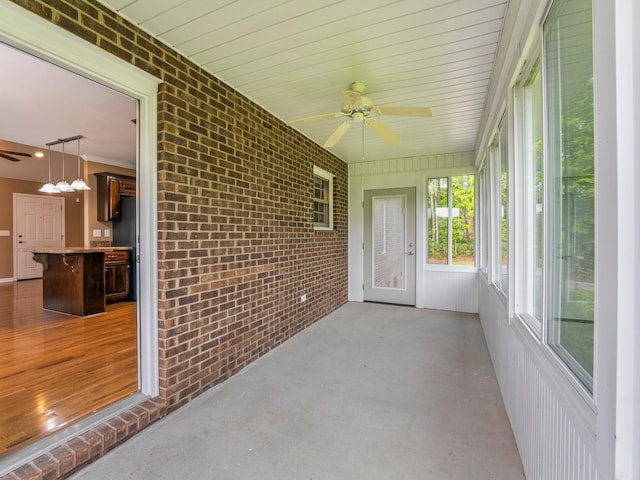 30 Sullivan Ln, Tullahoma, TN 37388 - unfurnished sunroom with a ceiling fan