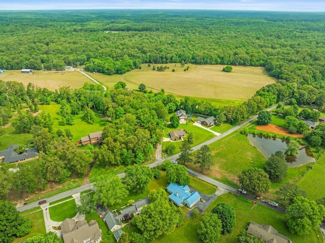 30 Sullivan Ln, Tullahoma, TN 37388 - aerial view of a heavily wooded area and a nearby body of water