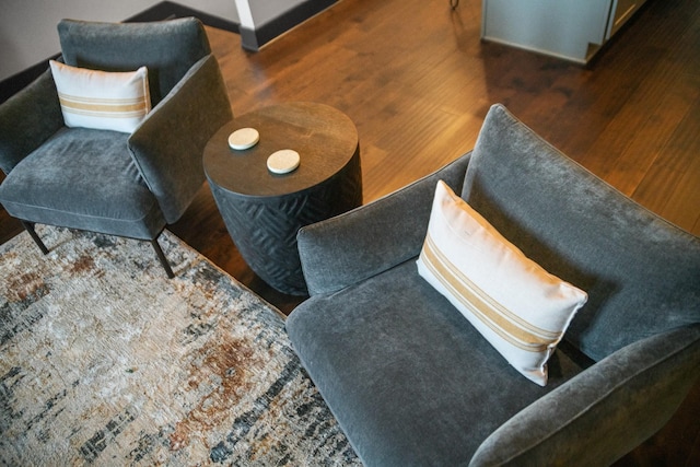 detailed view of wood finished floors