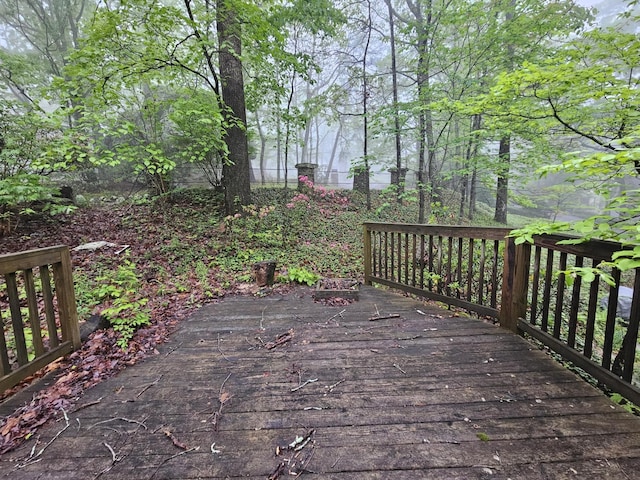 4 Mother Goose Vlg, Lookout Mountain, GA 30750 - view of wooden terrace