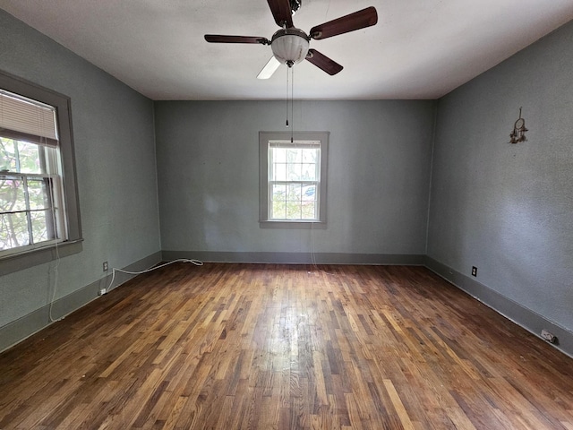 4 Mother Goose Vlg, Lookout Mountain, GA 30750 - unfurnished room featuring wood finished floors, ceiling fan, and baseboards