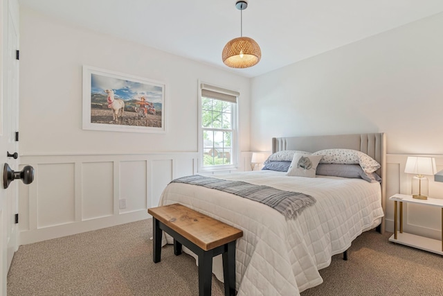 3060 Liberty Hills Dr, Franklin, TN 37067 - bedroom with carpet flooring, a decorative wall, and a wainscoted wall