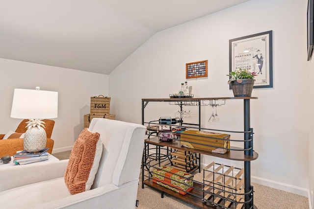 3060 Liberty Hills Dr, Franklin, TN 37067 - bedroom with carpet, lofted ceiling, and baseboards