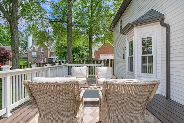 3060 Liberty Hills Dr, Franklin, TN 37067 - wooden terrace featuring outdoor lounge area and fence