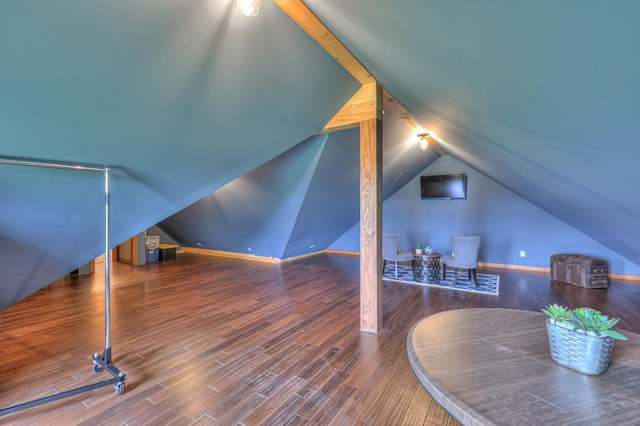 1271 Bivins Rd, Lewisburg, TN 37091 - bonus room with lofted ceiling, wood finished floors, and baseboards