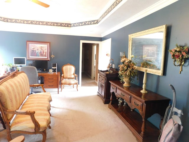 1129 Adam Dr, Cottontown, TN 37048 - office space with light carpet and ornamental molding