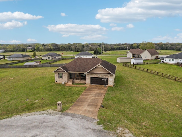 view from above of property