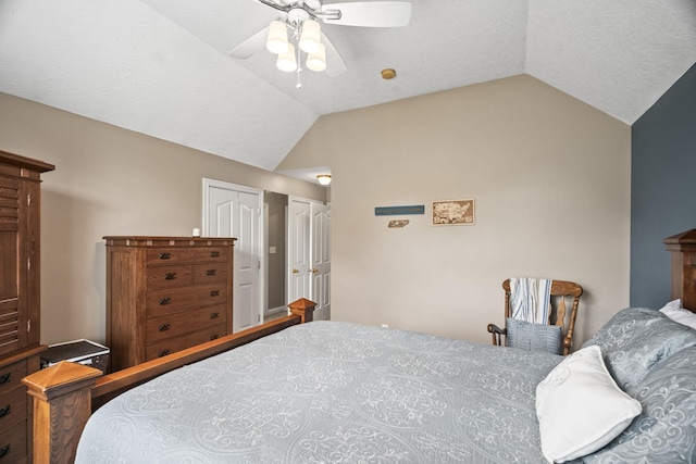 103 Nashay Ct, Portland, TN 37148 - bedroom with lofted ceiling and ceiling fan