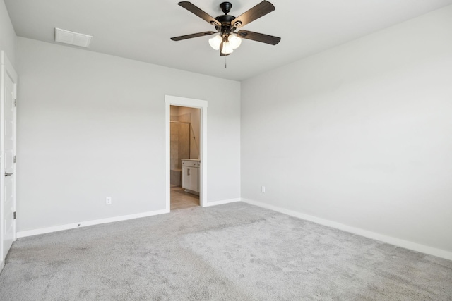 440 Golden Meadow Ln, Hendersonville, TN 37075 - unfurnished bedroom with baseboards, carpet flooring, ensuite bathroom, and ceiling fan