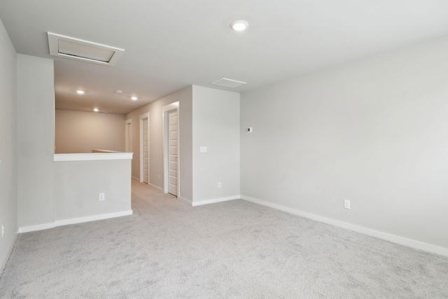 440 Golden Meadow Ln, Hendersonville, TN 37075 - spare room with recessed lighting, baseboards, carpet, and attic access