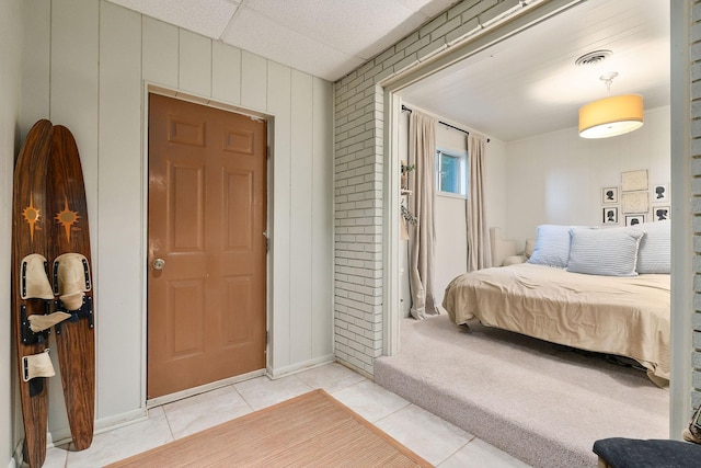 698 Crestview Dr, Sparta, TN 38583 - bedroom with light tile patterned flooring and baseboards