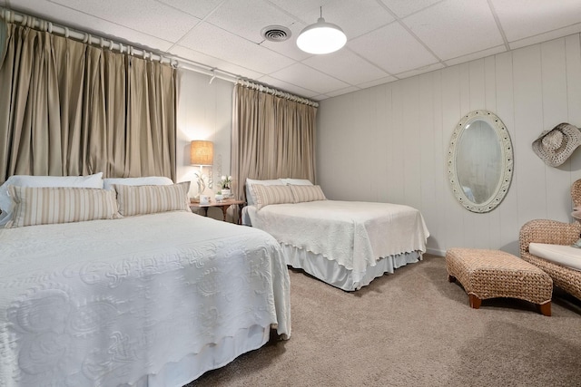698 Crestview Dr, Sparta, TN 38583 - bedroom featuring carpet and a drop ceiling