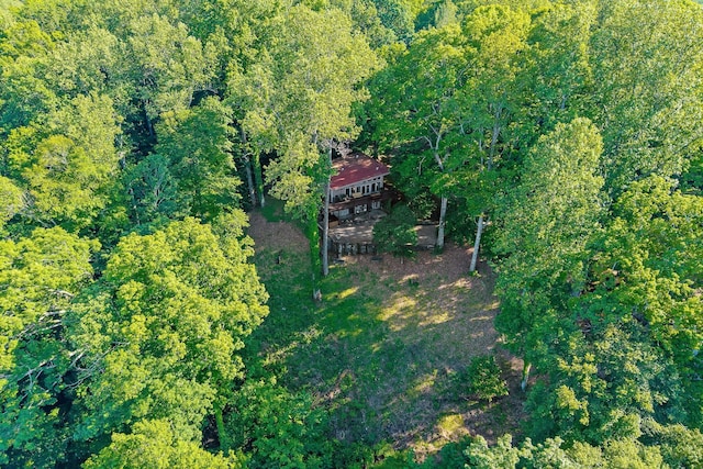 698 Crestview Dr, Sparta, TN 38583 - aerial view of property's location with a heavily wooded area