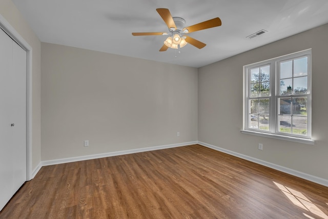 2732 Linmar Ave, Nashville, TN 37215 - unfurnished bedroom featuring wood finished floors, baseboards, a closet, and ceiling fan