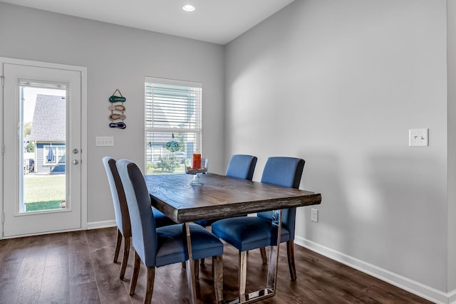 400 Tonalist Way, Smyrna, TN 37167 - dining room featuring dark wood-style flooring, baseboards, and recessed lighting