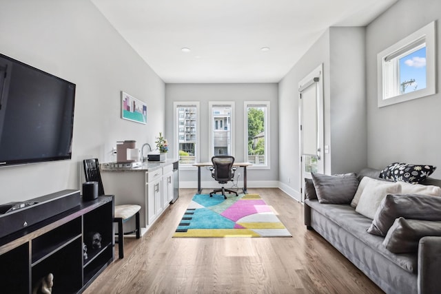 1211A Sigler St, Nashville, TN 37203 - office space with light wood finished floors, baseboards, and recessed lighting