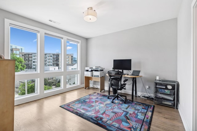 1211A Sigler St, Nashville, TN 37203 - office with plenty of natural light, wood finished floors, and baseboards