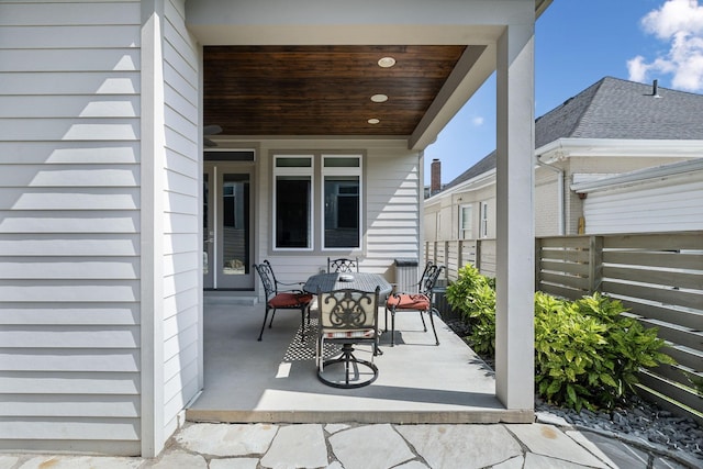 1211A Sigler St, Nashville, TN 37203 - view of patio / terrace with fence and outdoor dining space