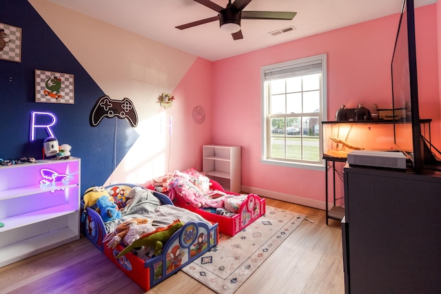 7919 Natahna Ct, Murfreesboro, TN 37127 - bedroom featuring wood finished floors and a ceiling fan