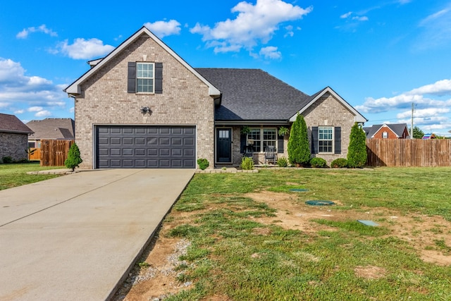7919 Natahna Ct, Murfreesboro, TN 37127 - traditional-style home featuring brick siding, concrete driveway, a garage, and a shingled roof