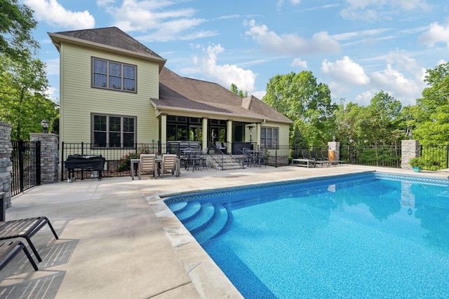 150 Valley Vista Dr, Carthage, TN 37030 - view of swimming pool with a patio area and grilling area