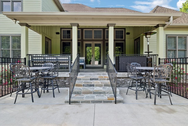 150 Valley Vista Dr, Carthage, TN 37030 - porch featuring french doors and outdoor dining space
