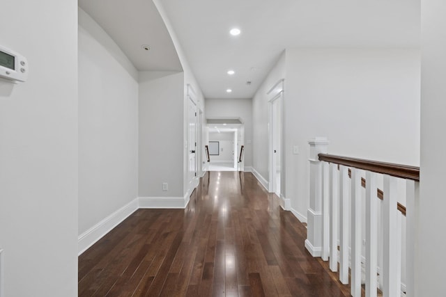 150 Valley Vista Dr, Carthage, TN 37030 - hall with wood finished floors, recessed lighting, and baseboards