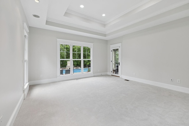 150 Valley Vista Dr, Carthage, TN 37030 - spare room with light colored carpet, ornamental molding, baseboards, and recessed lighting