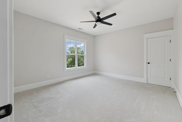 150 Valley Vista Dr, Carthage, TN 37030 - spare room featuring carpet flooring, a ceiling fan, and baseboards