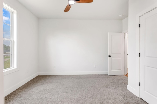 107 Shady St, Summertown, TN 38483 - carpeted empty room featuring a ceiling fan, baseboards, and a smoke detector