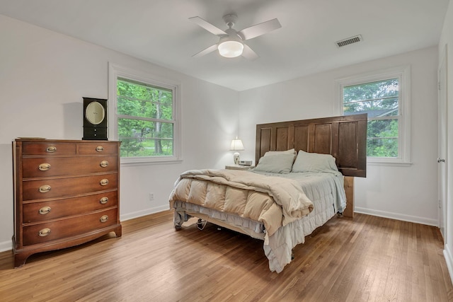 1008 Downey Dr, Nashville, TN 37205 - bedroom featuring light wood-type flooring and a ceiling fan