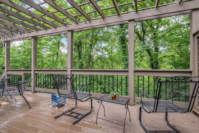 1008 Downey Dr, Nashville, TN 37205 - wooden deck with a pergola