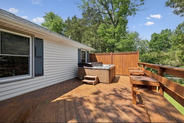 421 Robertson Dr, Smyrna, TN 37167 - deck featuring a hot tub