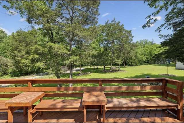 421 Robertson Dr, Smyrna, TN 37167 - deck featuring a yard