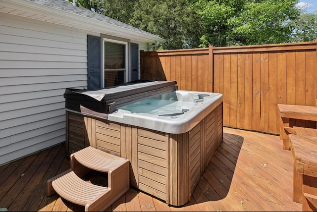 421 Robertson Dr, Smyrna, TN 37167 - deck featuring a hot tub