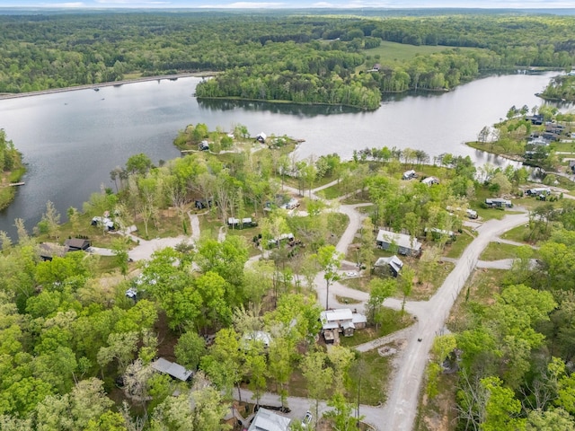 61 Sunset Ct, Tracy City, TN 37387 - aerial view of property's location with a heavily wooded area and a nearby body of water