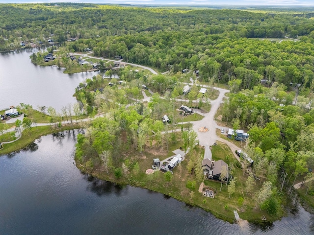 61 Sunset Ct, Tracy City, TN 37387 - aerial overview of property's location featuring a forest and a nearby body of water