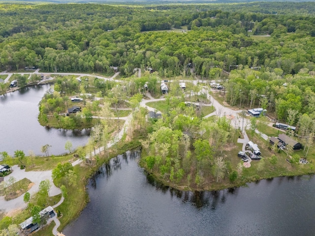 61 Sunset Ct, Tracy City, TN 37387 - aerial overview of property's location featuring a forest and a large body of water