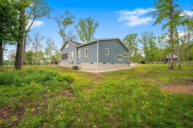 61 Sunset Ct, Tracy City, TN 37387 - view of home's exterior with crawl space and central AC