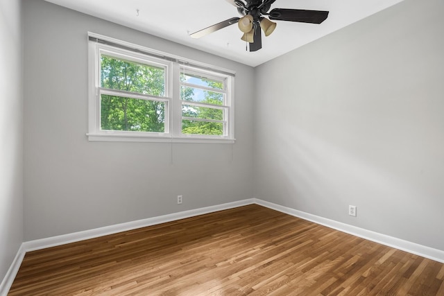 1003 Copper Still Cir, Kingston Springs, TN 37082 - empty room featuring baseboards, wood finished floors, and ceiling fan