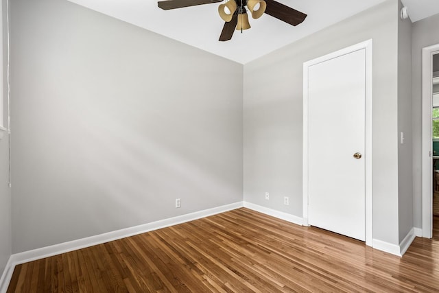 1003 Copper Still Cir, Kingston Springs, TN 37082 - unfurnished room with a ceiling fan, wood finished floors, and baseboards