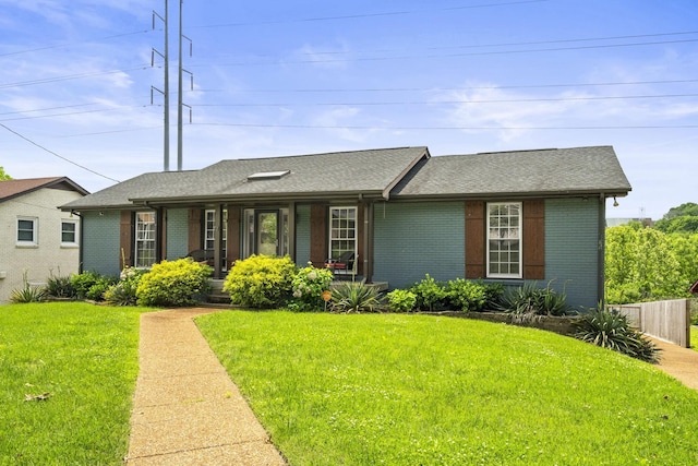 553 Huntington Pkwy, Nashville, TN 37211 - ranch-style house featuring brick siding, a porch, and roof with shingles