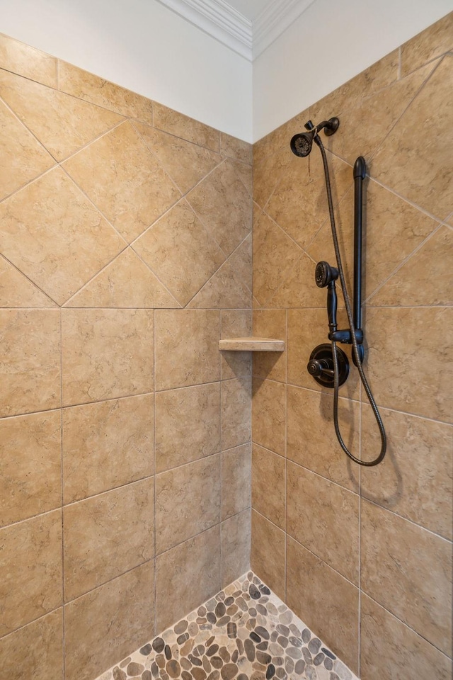 1015 Kingman Ave, Murfreesboro, TN 37129 - bathroom view of crown molding and tiled shower